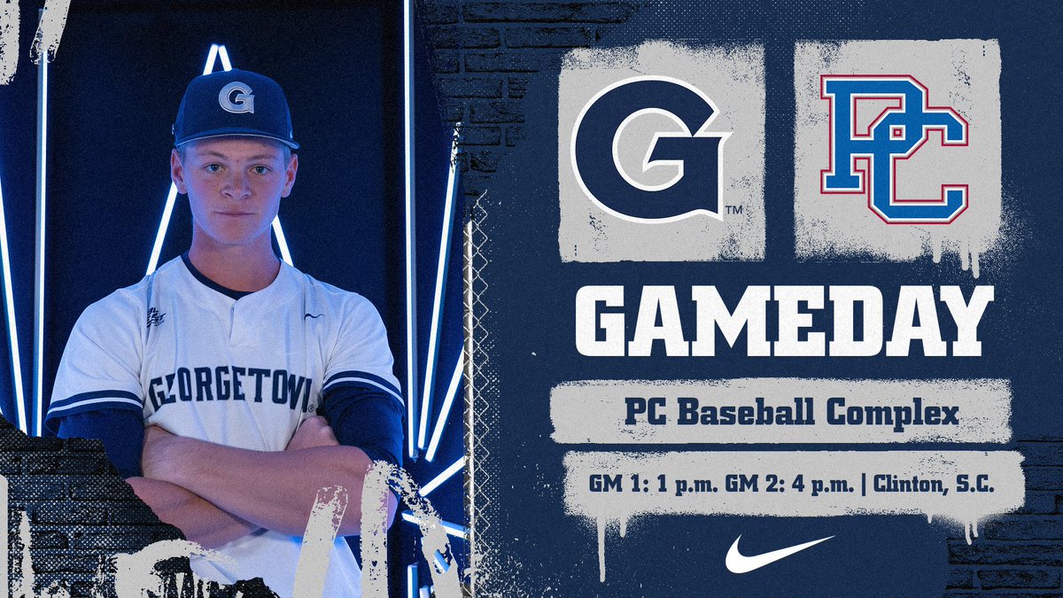 For the first time in 2025 it's ... GAMEDAY‼️

🆚 Presbyterian
⏰ GM 1: 1 p.m. GM 2: 4 p.m.
📍 Clinton, S.C.
🏟️ PC Baseball Complex
📈 GUHoyas.com

#HoyaSaxa