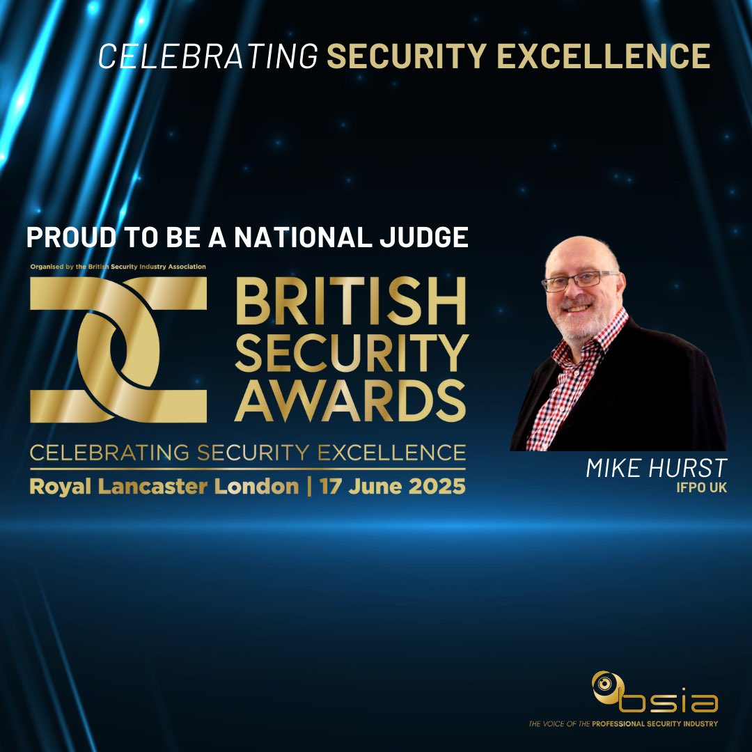 Delighted to again be a judge at the <a href="/thebsia/">The BSIA</a> Awards.