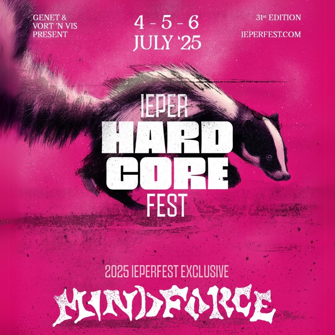 Ieperfest's tweet image. We're proud to announce some new additions to our 2025 bill! 🦨💕
We're also very proud to share that our friends and the hardcore legends in @mindforceny are coming over for an exclusive headline set!
Tickets and more info via link in bio.