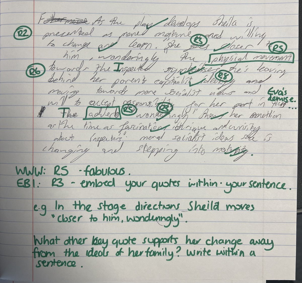Ms_Wilsonsays's tweet image. I’m so privileged to teach such a hard-working and funny group of year 10s. They are nailing their AIC character analysis 🤌🏻