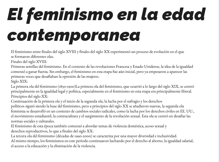 napoleonvega24C's tweet photo. Aqui os dejamos una presentación que hemos hecho sobre el feminismo https://t.co/6azNhJHkB6