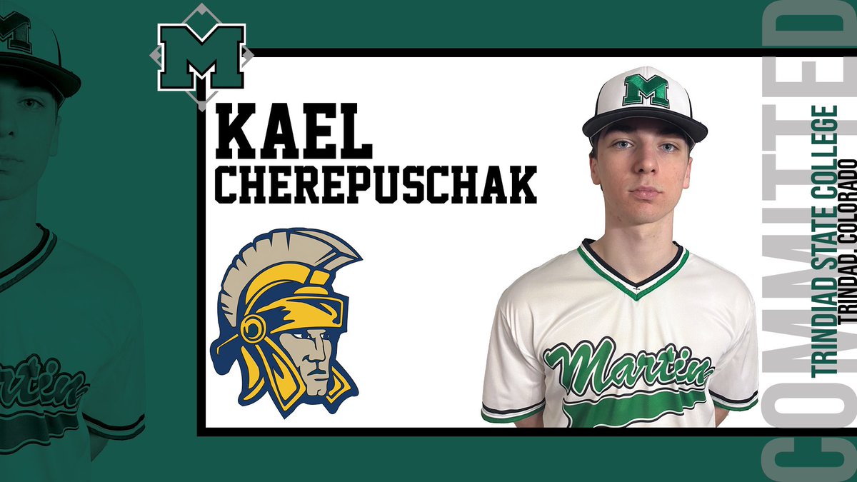 Martin Academy (@martinacademy_) on Twitter photo CONGRATULATIONS to Kael Cherepuschak on committing to <a href="/trinidadstate/">trinidadstate</a> in Trinidad, Colorado. Kael will be studying Engineering and begin his college baseball career with <a href="/tsjcbaseball/">Trinidad State College Baseball</a> in the fall of 2025. We wish Kael all the best! CONGRATULATIONS to Kael Cherepuschak on committing to <a href="/trinidadstate/">trinidadstate</a> in Trinidad, Colorado. Kael will be studying Engineering and begin his college baseball career with <a href="/tsjcbaseball/">Trinidad State College Baseball</a> in the fall of 2025. We wish Kael all the best!