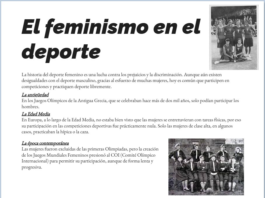 napoleonvega24C's tweet photo. Aqui os dejamos una presentación que hemos hecho sobre el feminismo https://t.co/6azNhJHkB6