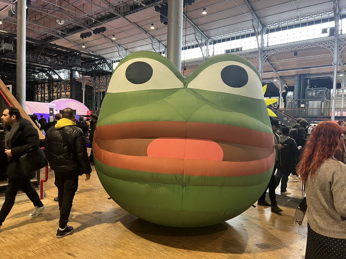 Next time please be more specific when you say you want $PEPE pumped. #NFTParis2025 🐸

📷Barbara_KVH