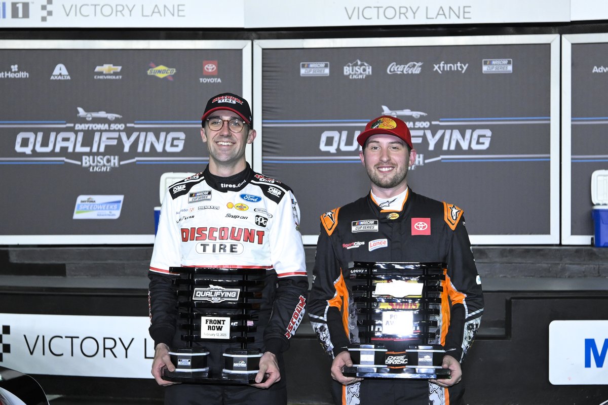 XfinityRacing's tweet photo. The top 3 in #Daytona500 qualifying last night?
#Project60 followed by the 60. https://t.co/Gq90c04liN