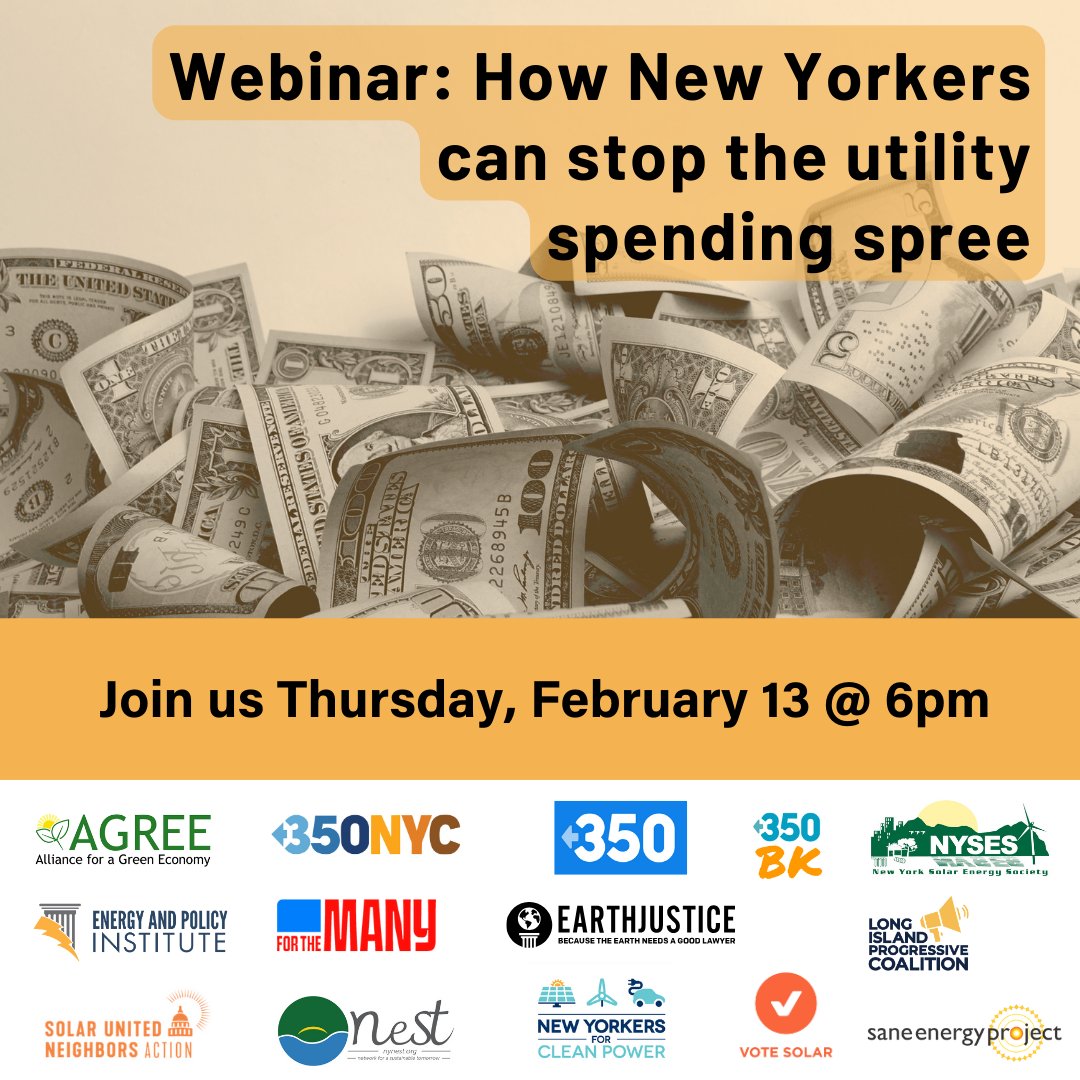 Join Us Tonight ⭐

NYCP is proud to be a sponsor on this virtual webinar on how New Yorkers can stop utilities from spending customer money to find their lobbying, advertising, and other extravagant expenses.

Register Now: mobilize.us/s/GCdHJ5