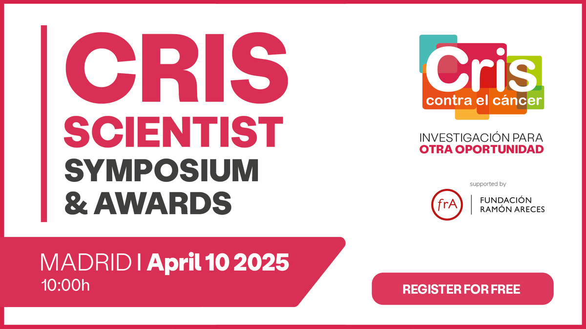 CRIS contra el cáncer (@criscancer) on Twitter photo 🔴¿Cómo están cambiando los biomarcadores el futuro del #cáncer? Descúbrelo en el II Simposio #CRIScontraelcáncer, con expertos internacionales en oncología de precisión.
📅10 de abril
📍En <a href="/FundacionAreces/">FundaciónRamónAreces</a>
🎟️Gratuito
Inscríbete aquí➡️sciencecris.criscancer.org 🔴¿Cómo están cambiando los biomarcadores el futuro del #cáncer? Descúbrelo en el II Simposio #CRIScontraelcáncer, con expertos internacionales en oncología de precisión.
📅10 de abril
📍En <a href="/FundacionAreces/">FundaciónRamónAreces</a>
🎟️Gratuito
Inscríbete aquí➡️sciencecris.criscancer.org