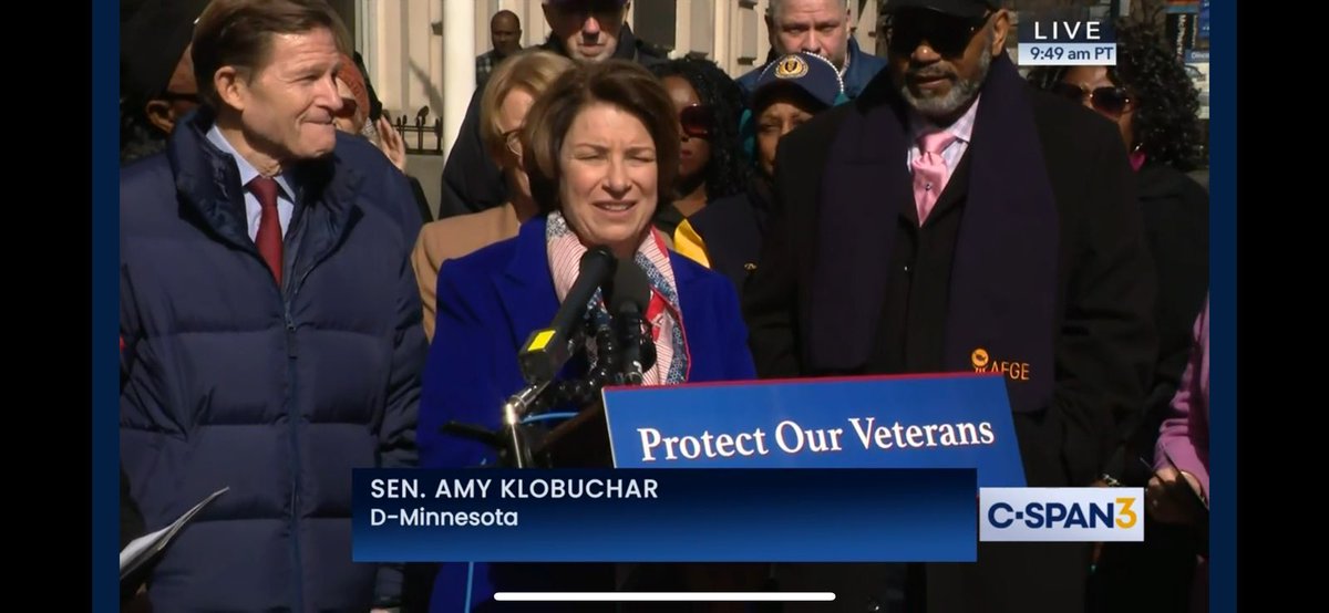Today, I joined Sen. Blumenthal in front of the VA to rally for our veterans and VA workers. When veterans signed up to serve, there wasn’t a waiting line. When they come home and need health care, housing, or a job, there should never be a line in the United States of America.