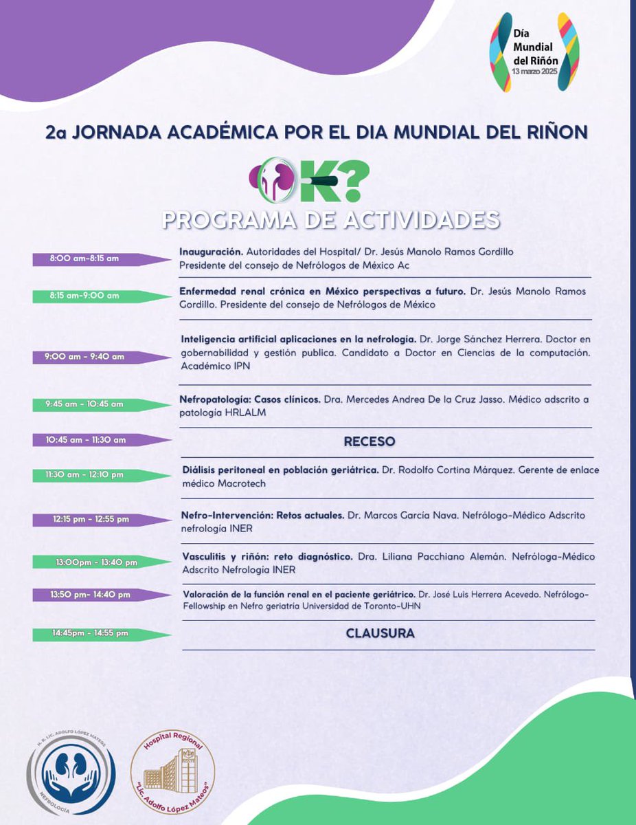 NefroHRLALM's tweet photo. Los invitamos a la 2a edición de la Jornada Académica por el Día Mundial del Riñón en el HRLALM. 
QR para inscripciones. 
Los esperamos !!! https://t.co/bmS4njzJZx