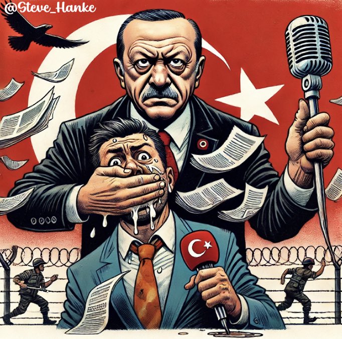 turhanbozkurtx's tweet photo. 🇺🇸 Prof. Steve Hanke’nin Türkiye kapak resmi. https://t.co/gXacVebMzg