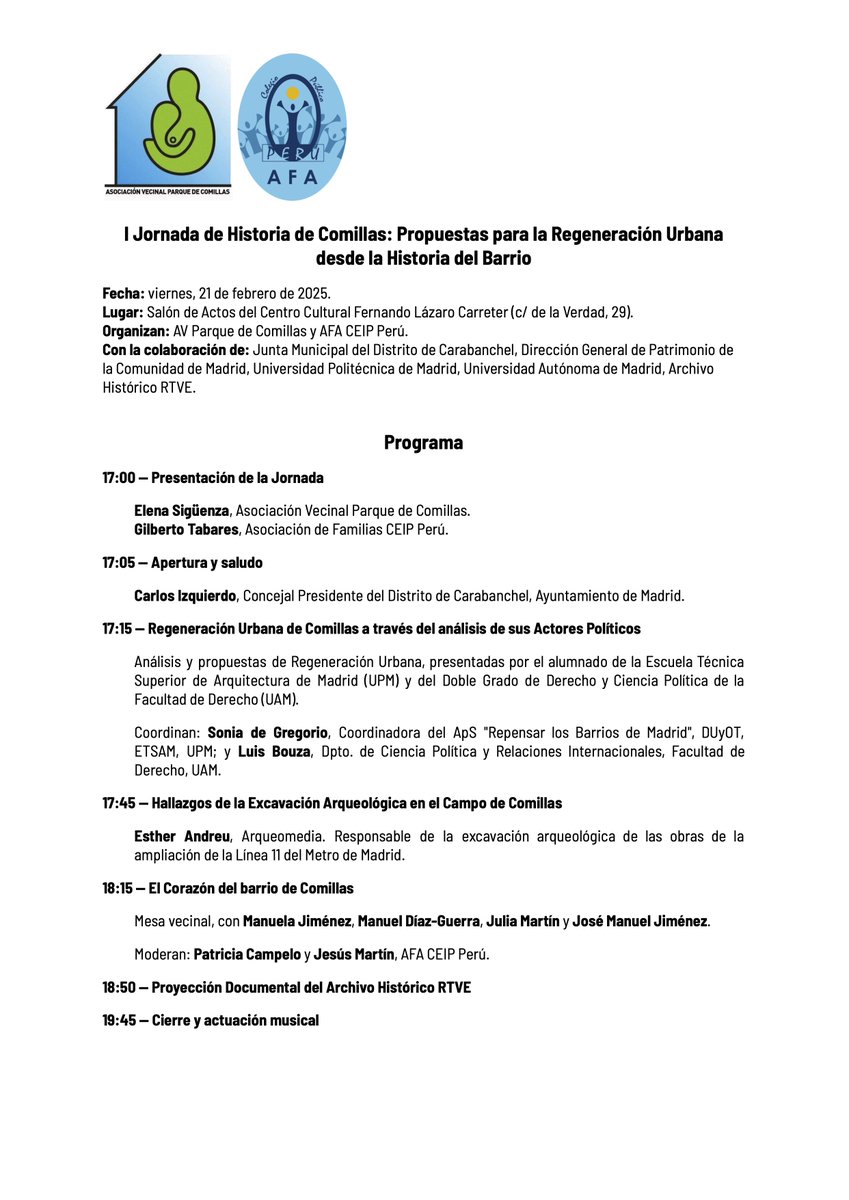 Asociación de Familias del Alumnado del CEIP Perú tweet media