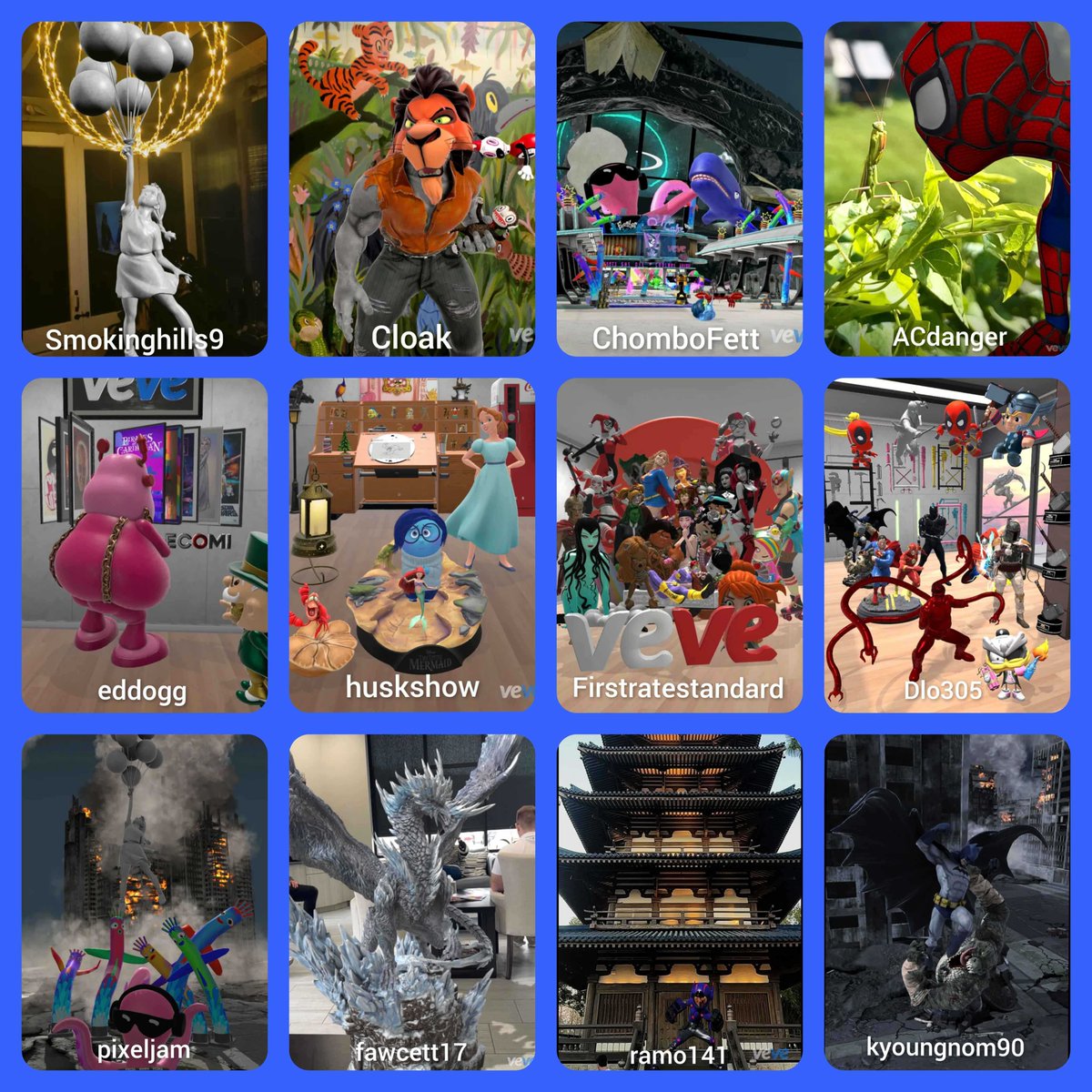 veve_official's tweet image. VeVe Feed Community Contest! Retweet and VOTE NOW!    

Another amazing week in the VeVe in app feed!! Our mods have found 12 stunning random picks! Vote for (username) your most favourite in the comments below!             

Once again, the user with the most mentions will