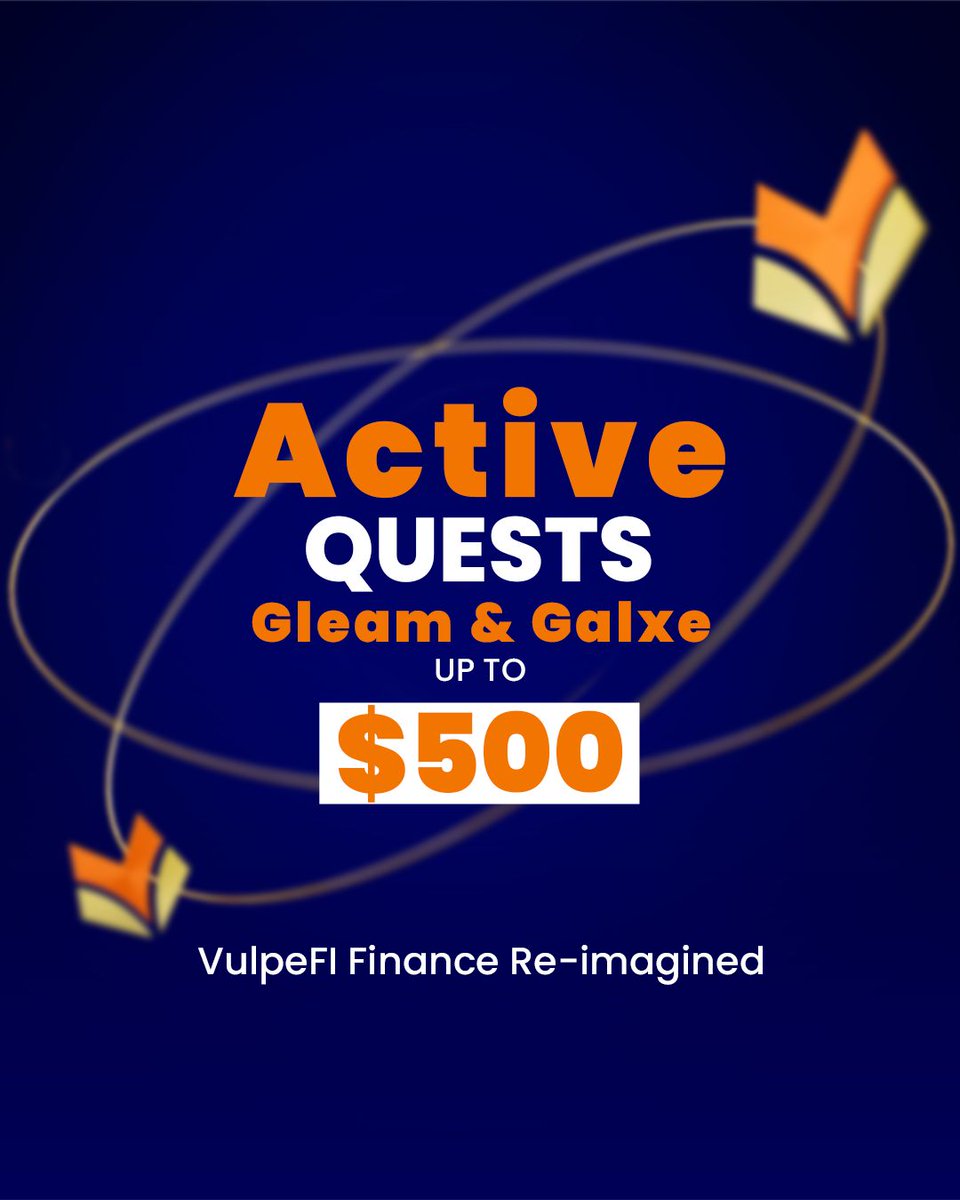 vulpefi's tweet image. 🚀 VulpeFi x Galxe &amp;amp; Gleam Competition – $1,000 Prize Pool! 🔥

We’re launching an exclusive giveaway on Galxe &amp;amp; Gleam to introduce more people to the VulpeFi DeFi revolution! 🌍💰

🎯 How to participate?
✅ Complete simple tasks on-chain &amp;amp; social media
✅ Secure your entry into…