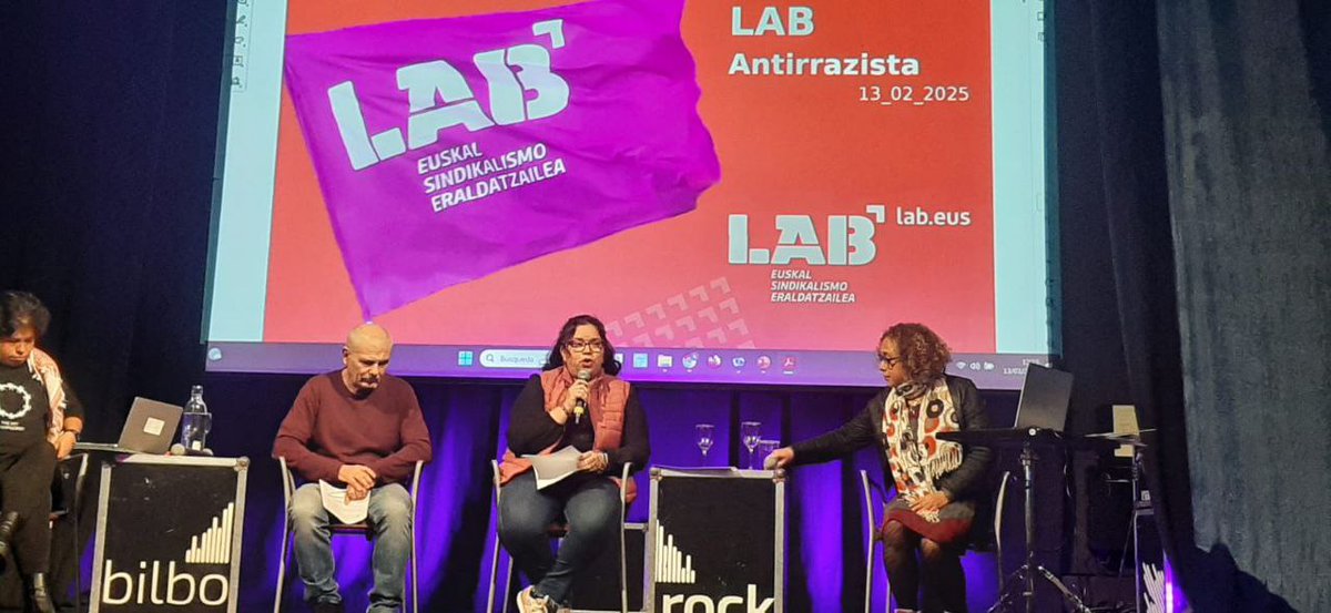 Gaur Emigrad@s sin fronterasek antolaturiko ekitaldian egon gara <a href="/LABsindikatua/">LAB SINDIKATUA</a>.ren estrategia eta idazkaritza antirrazista aurkezten. Plazer bat izan da!