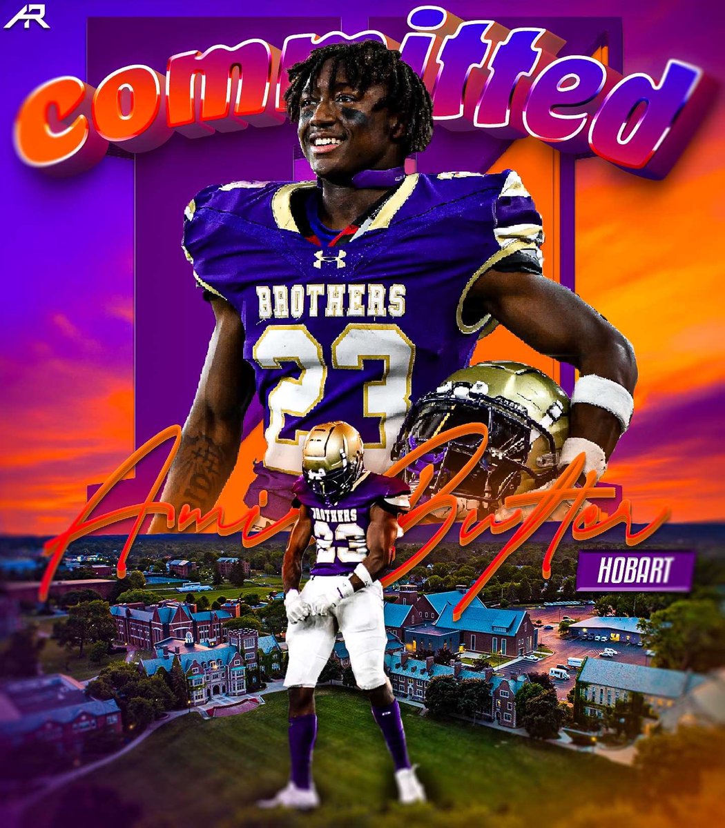Amir Butler (@mir_b33) on Twitter photo I am beyond BLESSED and excited to announce that I will be committing to Hobart football to continue my academic and athletic career! #AGTG
<a href="/Coach_DeWall/">Kevin DeWall</a> <a href="/CoachGreenBart/">Michael Green</a> <a href="/Liam_FMurphy_/">Liam Murphy</a>
<a href="/CBASyrFootball/">CBA Syracuse Football</a> <a href="/RealCoachBruno1/">Brian Bruno</a> <a href="/brucewill15/">Bruce Williams</a> I am beyond BLESSED and excited to announce that I will be committing to Hobart football to continue my academic and athletic career! #AGTG
<a href="/Coach_DeWall/">Kevin DeWall</a> <a href="/CoachGreenBart/">Michael Green</a> <a href="/Liam_FMurphy_/">Liam Murphy</a>
<a href="/CBASyrFootball/">CBA Syracuse Football</a> <a href="/RealCoachBruno1/">Brian Bruno</a> <a href="/brucewill15/">Bruce Williams</a>