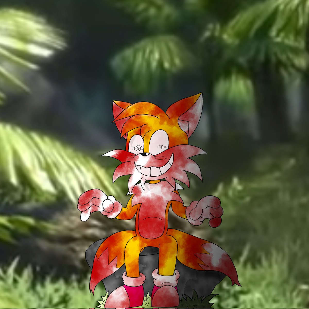 SpookyTailsGuy's tweet photo. "Hey Sonic. Have I ever told you the definition, of Insanity?"

#Insanitails https://t.co/vyv7pY56RX