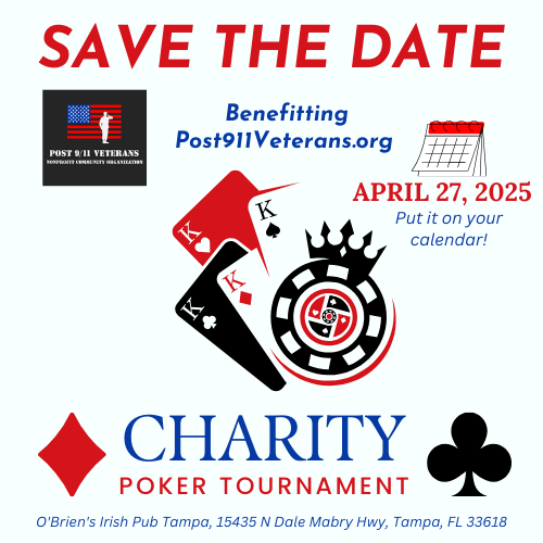 Have we got something sweet for you to look forward to... 🍀🎉 We're bringing it back! Save the date for our Annual Poker Tournament! 🃏✨ 

🗓️ **Sunday, April 27th** at O'Brien's Irish Pub in Tampa.

#PokerTournament #SaveTheDate #OBriensIrishPub #TampaEvents #GoodTimes