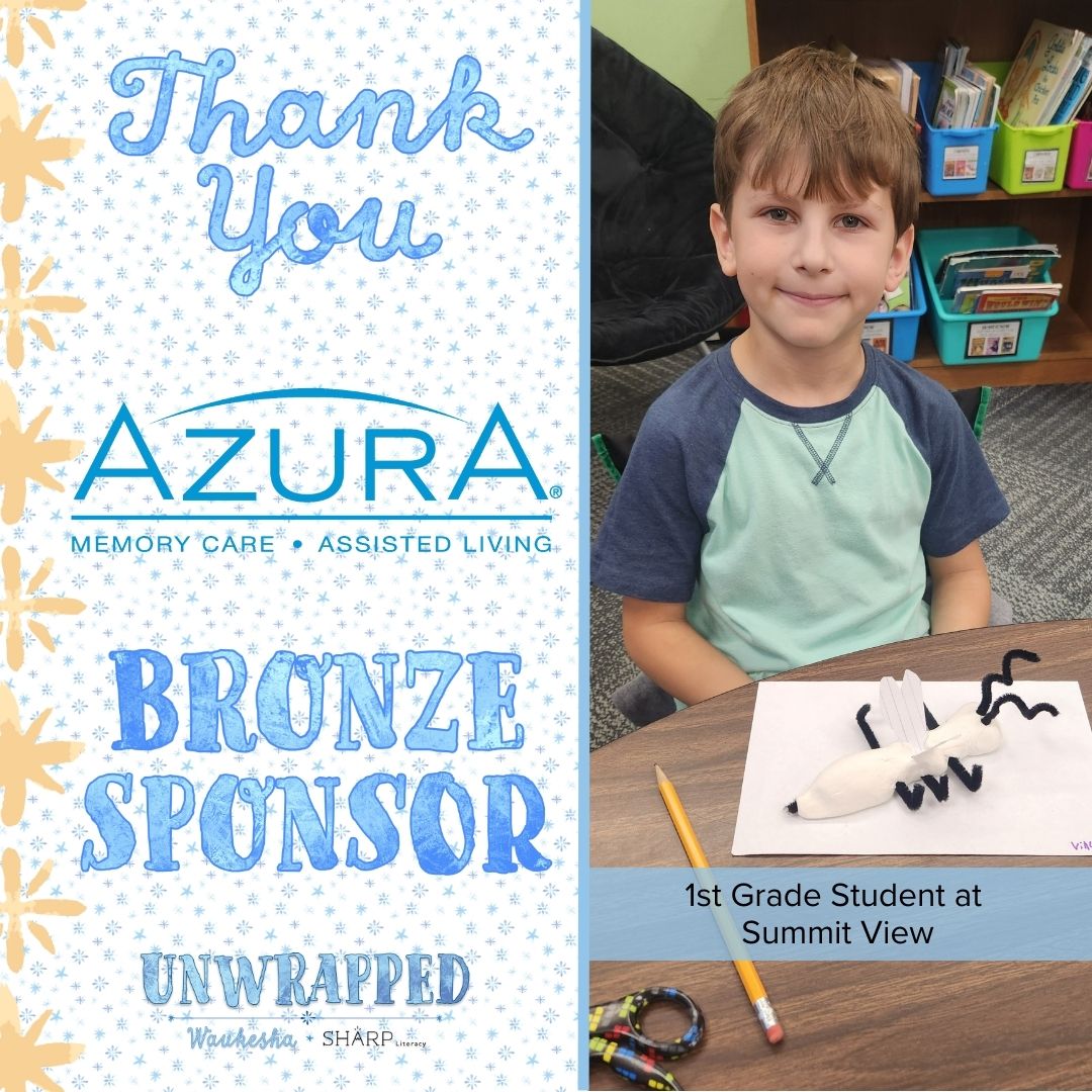 We appreciate <a href="/Azuraliving/">Azura Assisted Living and Memory Care</a> for their Bronze Sponsorship of Unwrapped Waukesha! From comfortable living to compassionate care Azura is designed with your loved one in mind. Azura was established to create an inspiring company with a healthy and positive environment for guests,