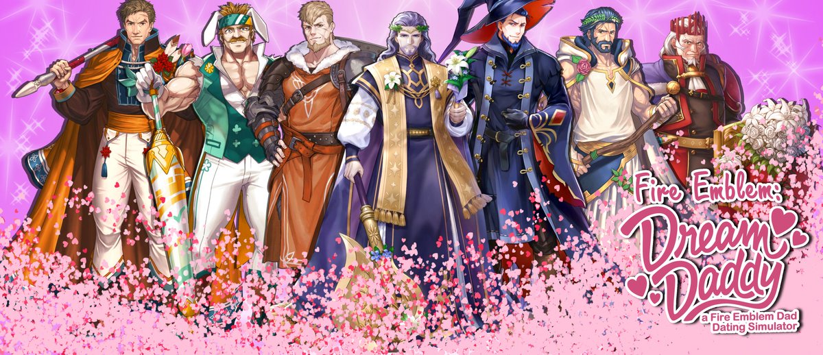 Guarder_Sol's tweet image. Alone on Valentine's Eve? Take a Fire Emblem™ Daddy to spend it with.