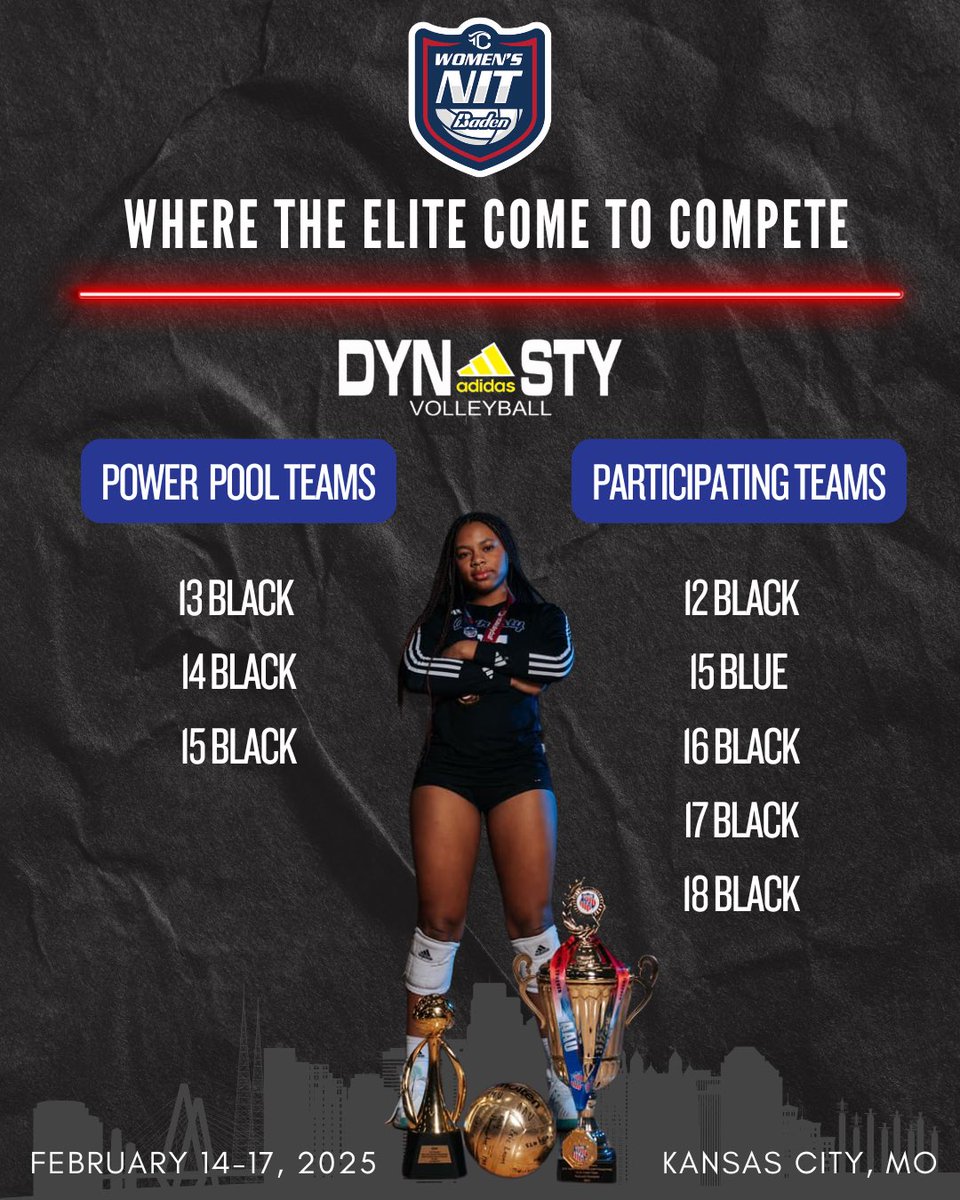 🔥COUNT DOWN TO TRIPLE CROWN🔥
Dynasty is blessed and excited to compete against volleyball teams in America!  Triple Crown is our favorite tournament of the year outside of Nationals. 🇺🇸🏆
#TrainWinRepeat💪🏾💙🖤
<a href="/triplecrownspts/">Triple Crown Sports</a>