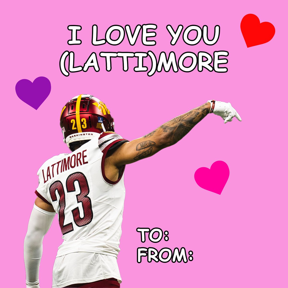 Commanders's tweet photo. Happy Valentine's Day 💝

Love, the Commanders https://t.co/VshahuiUNh