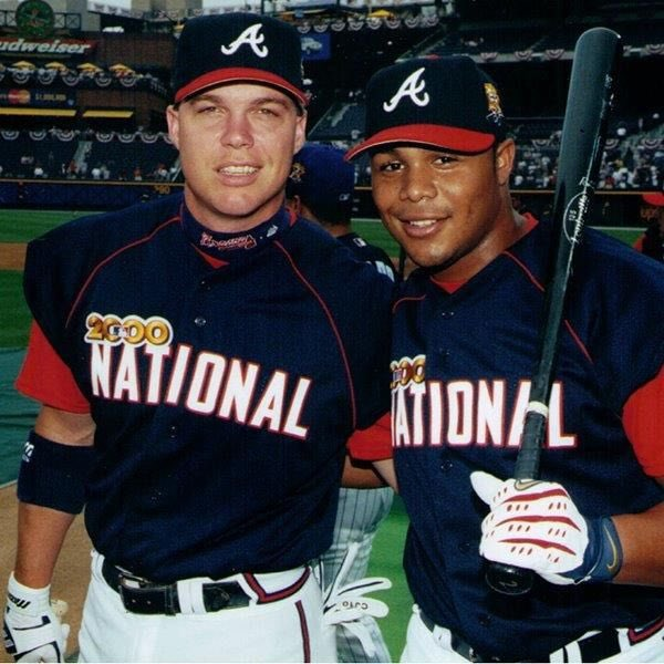 BBGreatMoments's tweet photo. Chipper Jones and Andruw Jones. https://t.co/2rH55EBoPI