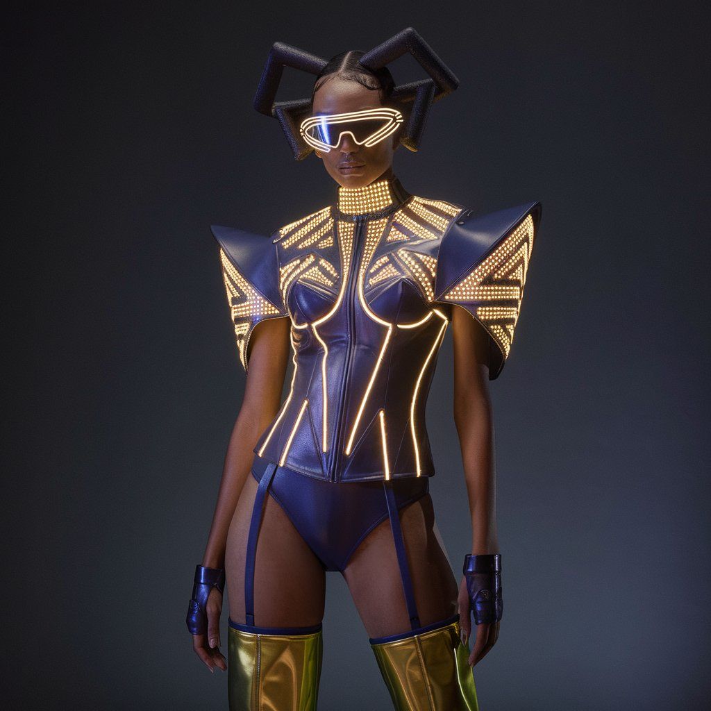 BoldAndWrapped's tweet photo. The future of fashion is here. ⚡ This Afro-futuristic masterpiece takes the runway by storm—who’s ready for the next evolution of style? @nextinfashion might agree. 

#BoldAndWrapped #Fashion #Revolution #fashion #future #Netflix 2face #verydarkman #4Nations https://t.co/JoIlVDEJws