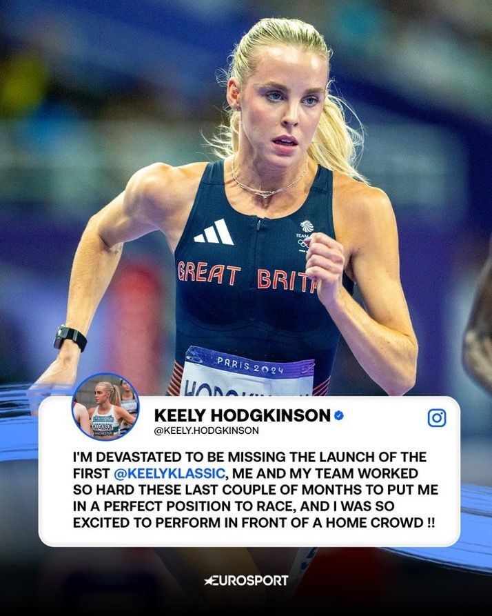 jon_snow_pt's tweet image. KEELY HODGKINSON WITHDRAWS FROM WORLD RECORD ATTEMPT

The Olympic 800m champion has been forced to pull out due to a hamstring injury. 

Wishing her a speedy recovery! ❤️

#KeelyHodgkinson #Athletics #SpeedyRecovery