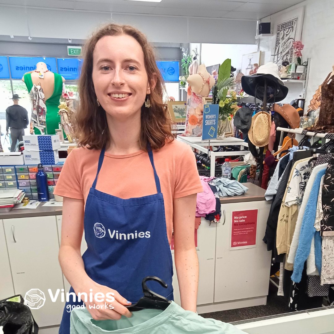 “There’s nothing to lose, but everything to gain”, says Zoe when asked about volunteering.

Zoe started volunteering with Vinnies Queanbeyan because she wanted to do something for the community &amp;gain retail experience.

Want to volunteer? bit.ly/415wi2o