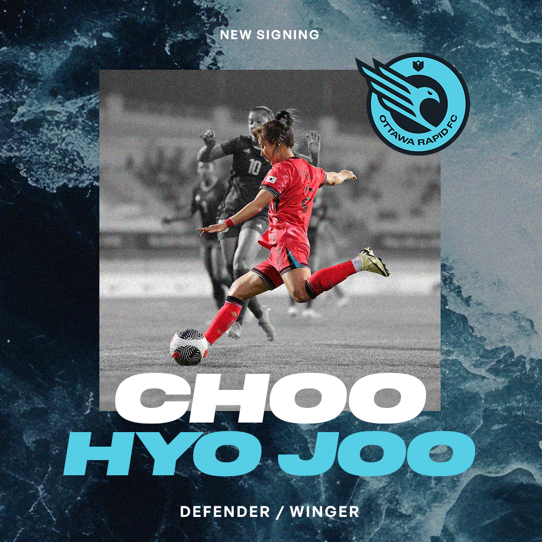 ottrapidfc's tweet image. 🚨 Welcome Choo Hyo Joo to Ottawa Rapid FC! ⚽🔥
💥 Speed. Skill. Determination. 🌎 49 caps | 2022 Asian Cup finalist | 2023 FIFA World Cup. ⚡ Ex-Incheon Hyundai Steel Red Angels. 🎵 Hype song: I Loved You - DAY6. 🇰🇷 From Busan to Ottawa! #WelcomeChoo #OttawaRapidFC