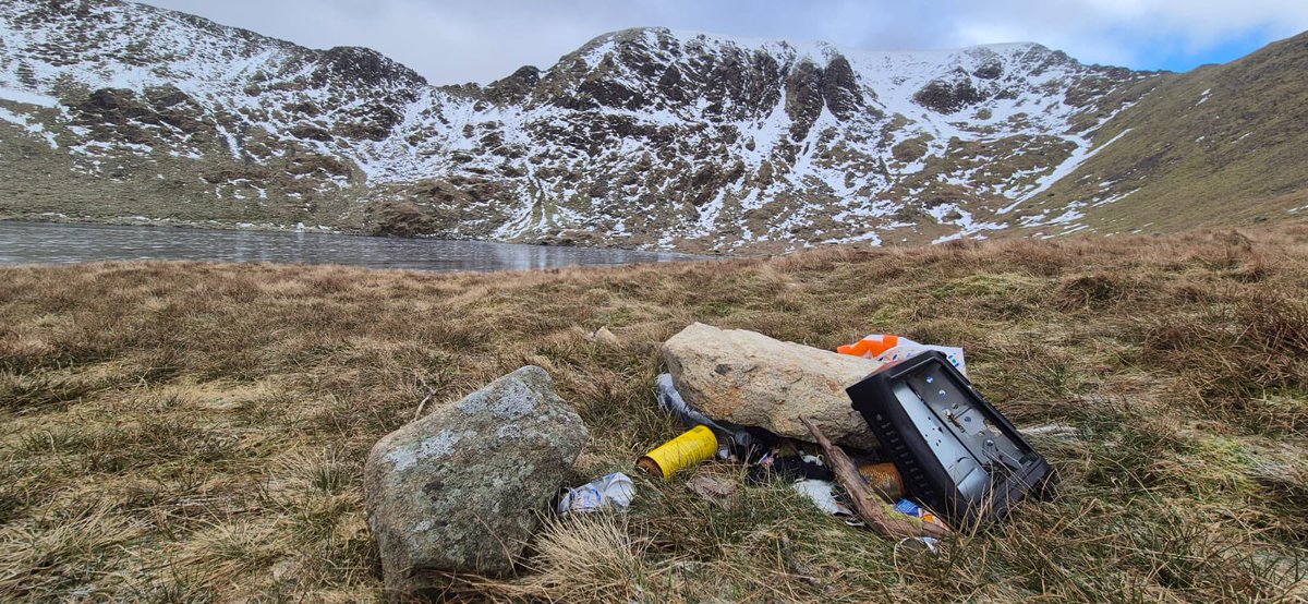 LakesWeather's tweet image. Boo… Rubbish!! 
Finally had chance haul out the crap (and a bit more) found by Zac the other day. Yes…. It was a mission!! Jim
#flycamping
#leavenotrace 
#TheCountrysideCode