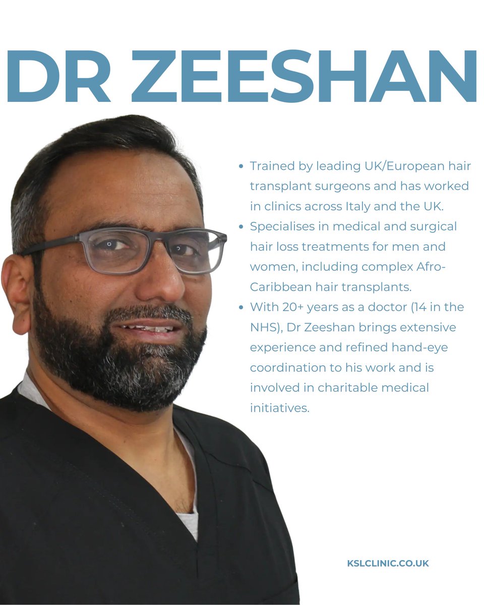 KSL_Clinics's tweet photo. Meet the Dream Team Behind Your Hair Restoration Journey at KSL Clinic ✨
At KSL Clinic, we believe that exceptional results come from the expertise and dedication of our incredible surgical team.
#kslclinic #drerjon #drzeeshan #drnishal #drmatee #hairtransplant #hairsurgeon https://t.co/0osALJrFLc
