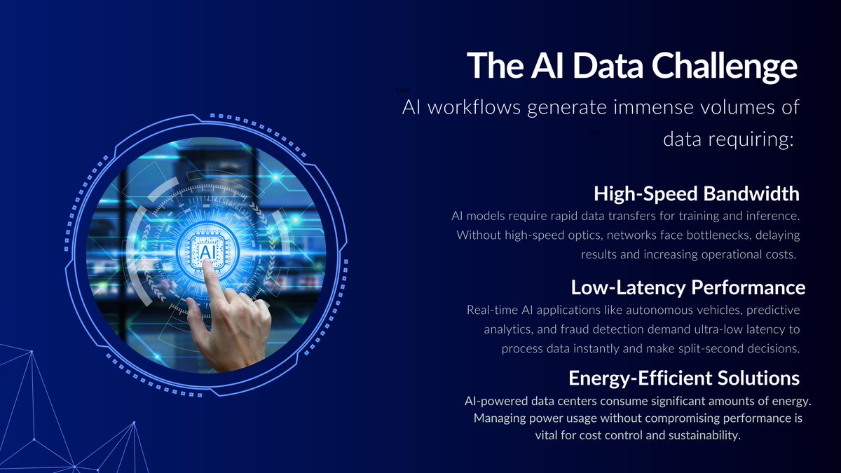 HypertecUK's tweet photo. With outdated infrastructure, attempting to run AI workflows can overwhelm networks. Luckily, with @AddonNetworks' advanced transceivers, you can power AI workflows seamlessly and sustainably.
Ready to upgrade? Order now: https://t.co/O97i4DtLim
#HypertecLtd #AddonNetworks #AI https://t.co/nhKFZbf7Xu