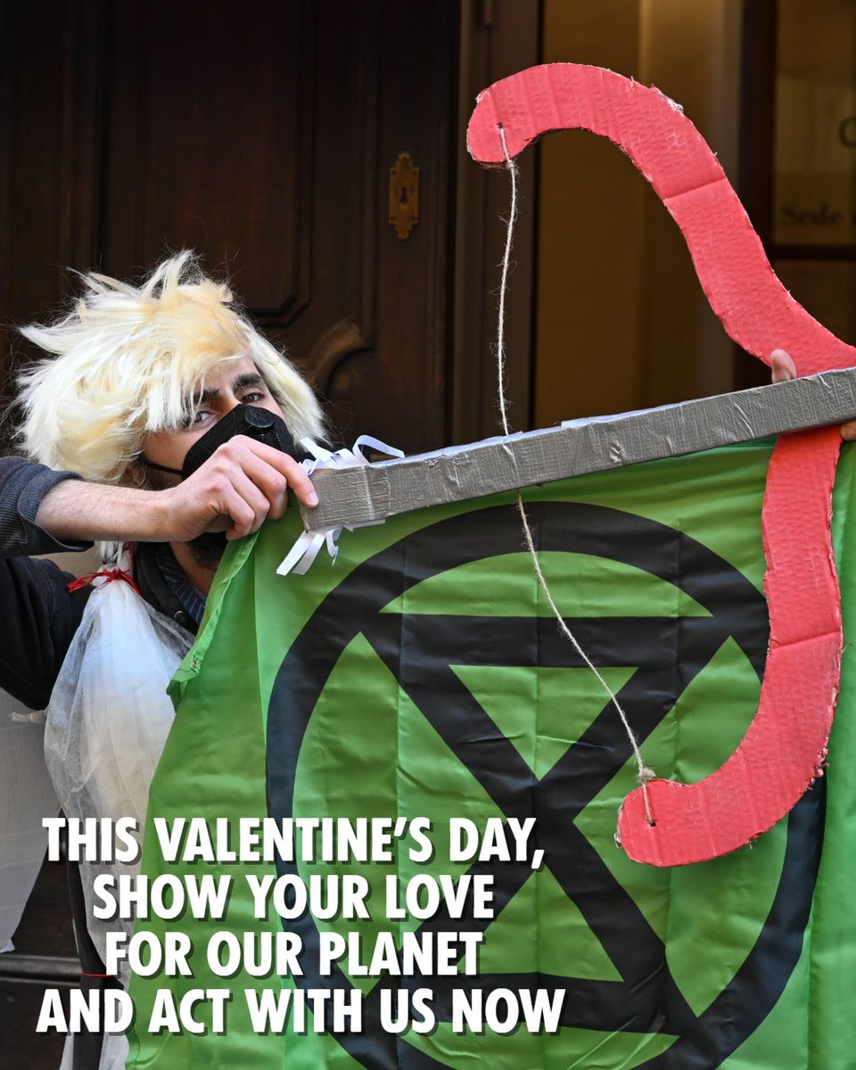 💘HAPPY VALENTINE'S DAY💘

Have you thought about showing our planet some love this Valentine's? 🤔

We are in deep water and we need to ACT NOW to avoid the worst effects of Earth getting increasingly hotter.🌡️

#XR #ValentinesDay #ClimateChange #FridaysForFuture #ClimateJustice