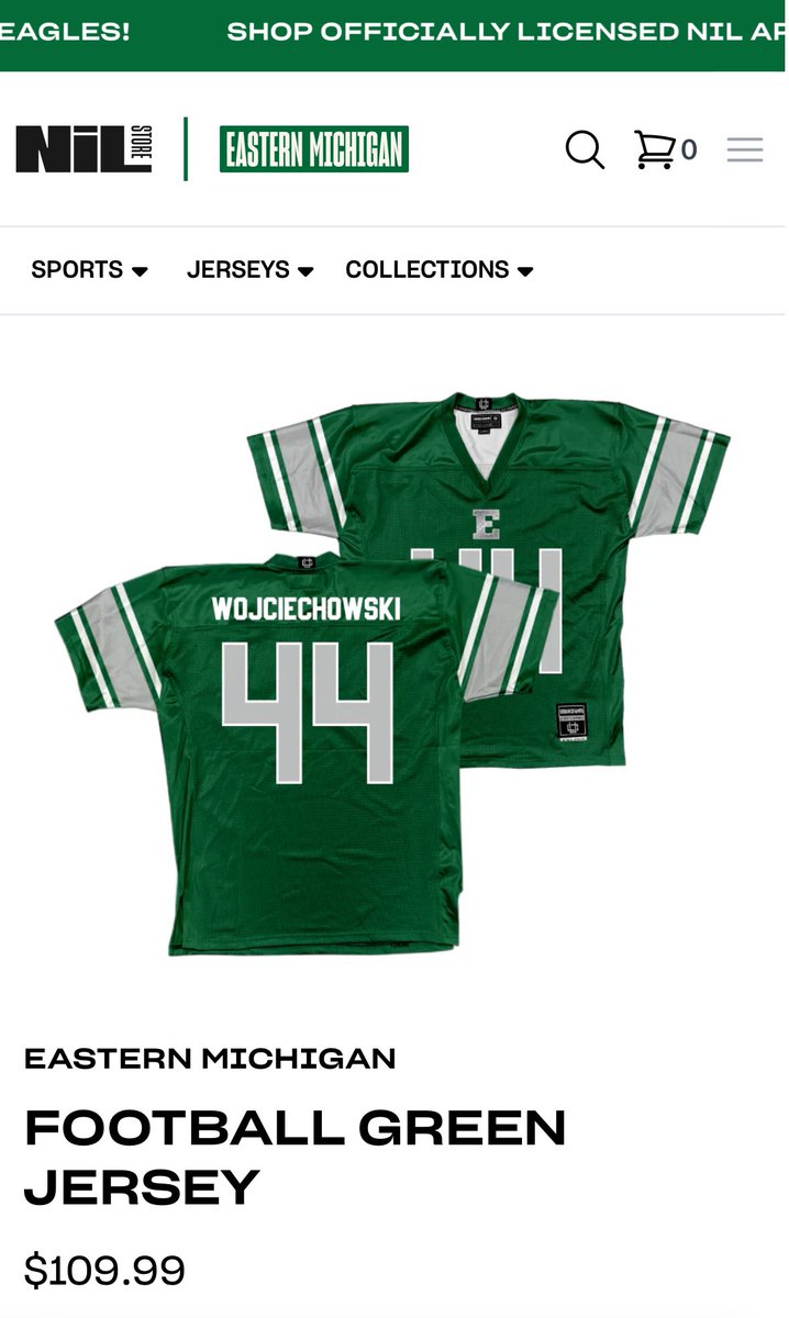 Kevin Wojciechowski 3⭐️ (@kevinwojciecho4) on Twitter photo nil.store/eastern-michig…
Go show some love there is shirt,jerseys and more go check it out !!! 💚💚 nil.store/eastern-michig…
Go show some love there is shirt,jerseys and more go check it out !!! 💚💚
