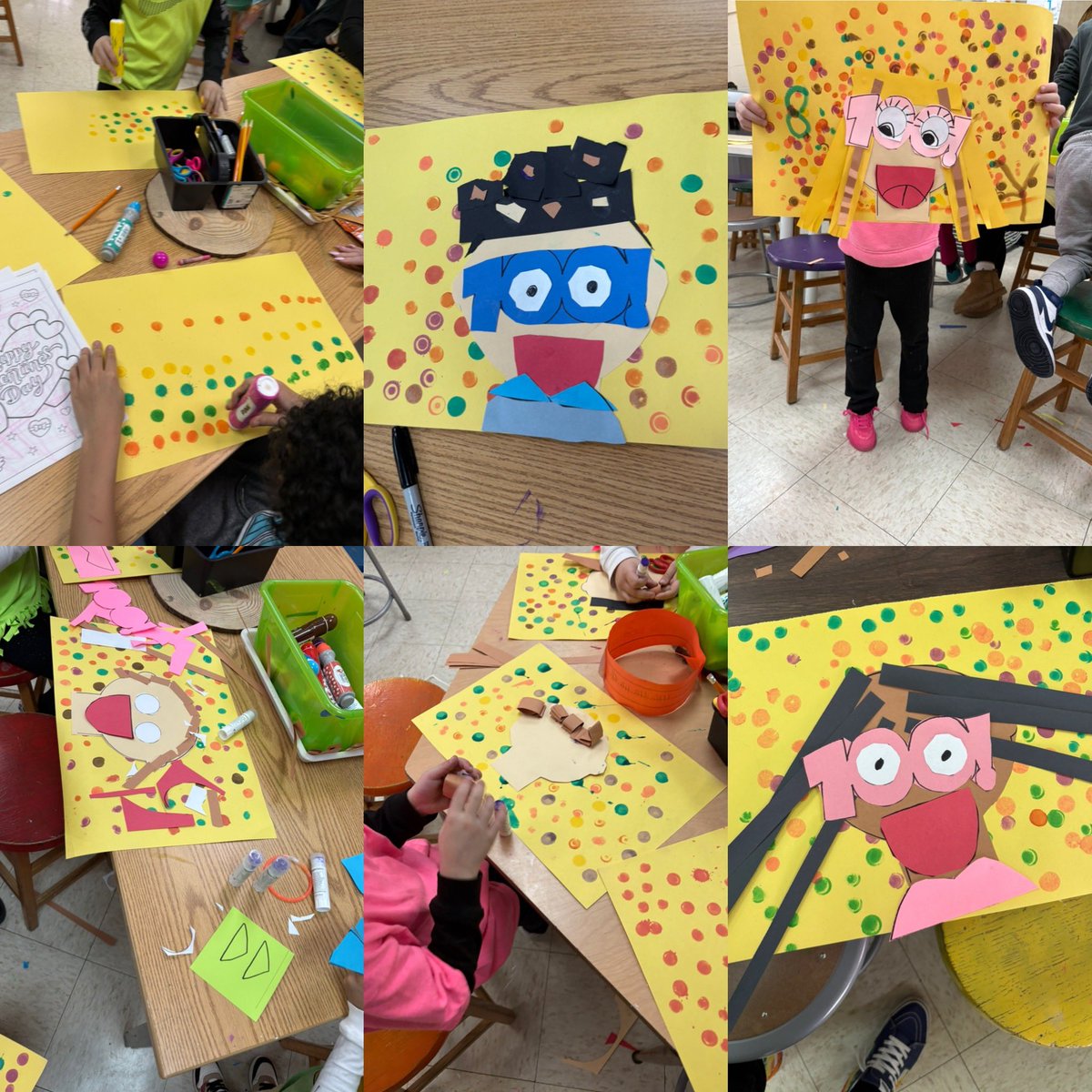 100 Days Brighter in the Art Room! #adaptiveart