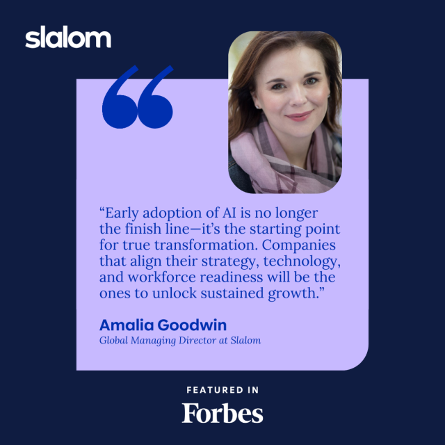 BarbSteen's tweet photo. What are the keys to unlocking the potential of AI for your organization? Get expert insights from Slalom's Amalia Goodwin in this recent article on Forbes. Learn why early adoption is just the beginning and what steps are crucial for sustained growth. https://t.co/EBlR1YvuVN https://t.co/ExhqGwpWXr