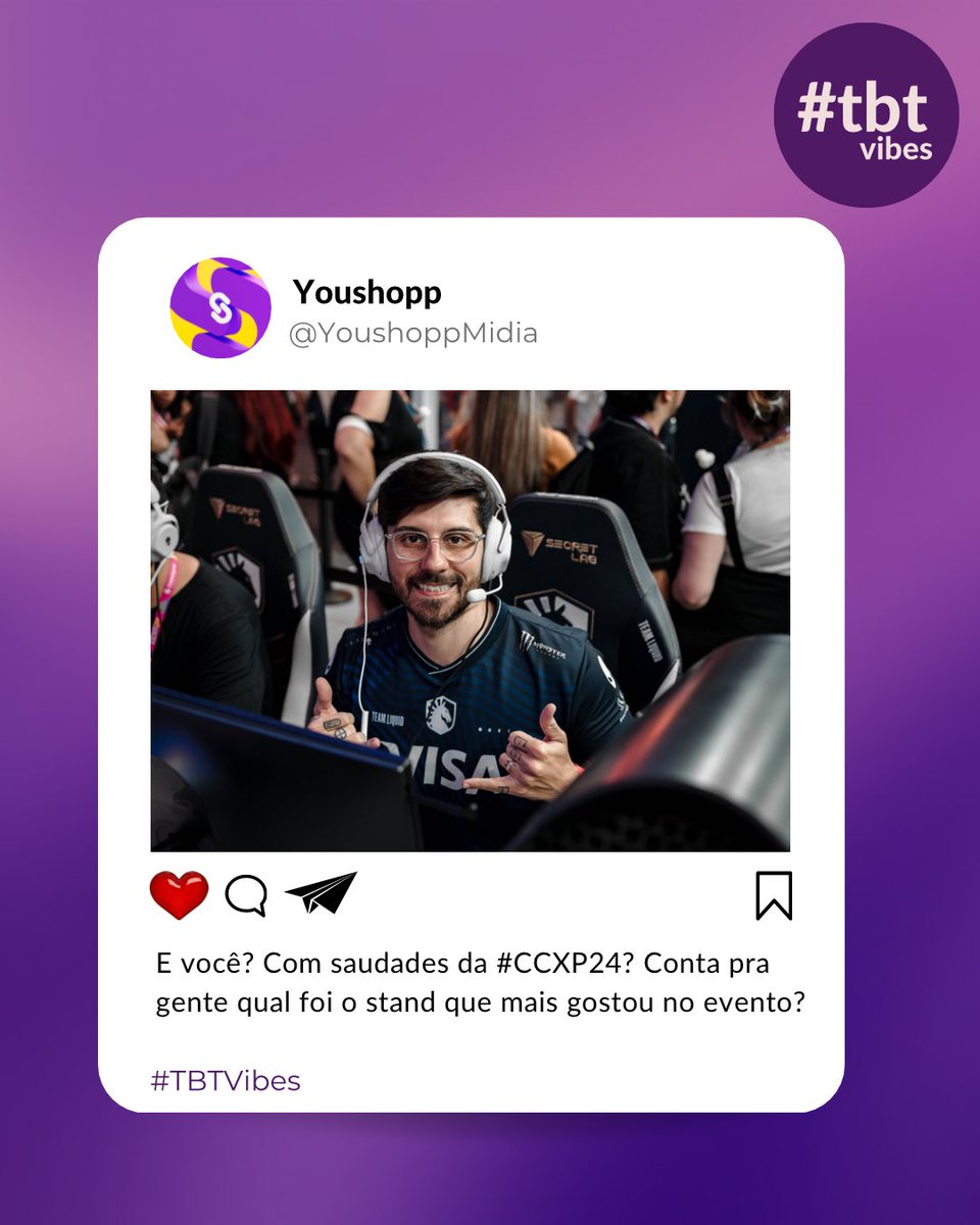 YoushoppMidia's tweet photo. Saudades dos eventos né? Que esse ano possamos nos reunir muito mais 💜 https://t.co/lDwecPYKEv