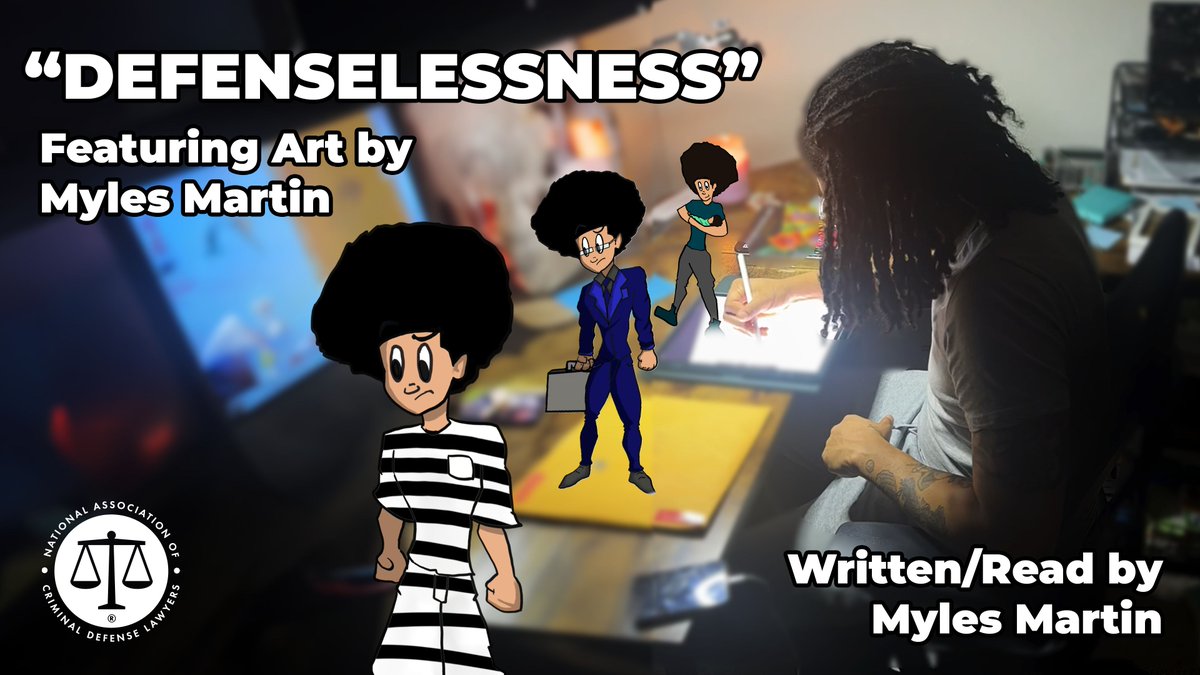 In “Defenselessness," artist and poet Myles Martin shares his story, and invites us all to consider the role we play in ensuring the right to counsel through effective communication. Watch the full video and learn more: buff.ly/42VHvUz