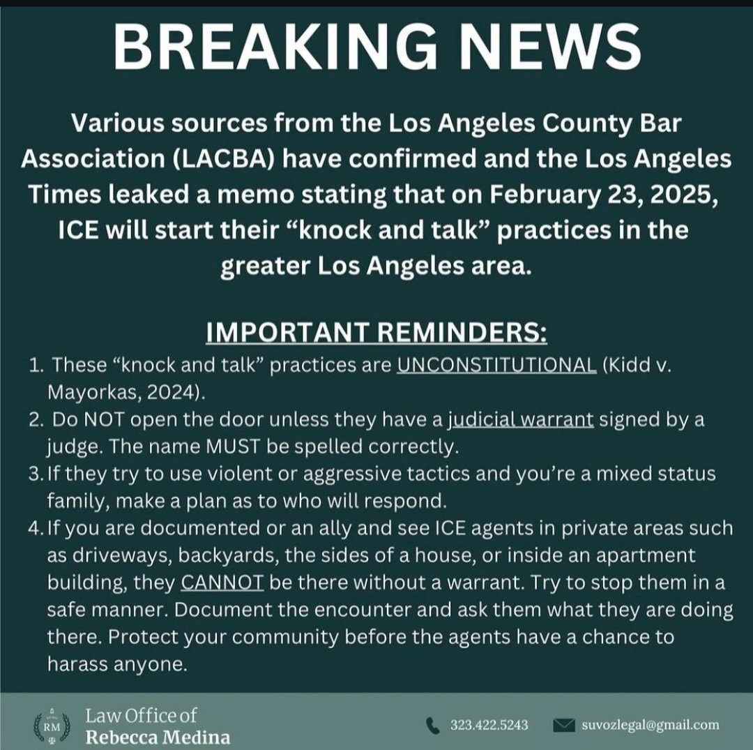 Warn family and friends.