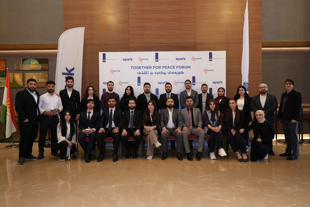 itschawan's tweet photo. Another milestone for peacebuilding!

Proud to have been part of the organizing team for the two days "Together for Peace Forum", bringing together 430+ high school and university teachers from Halabja and Chamchamal at Rotana Hotel, Sulaimani. https://t.co/EQ68JAt3lQ