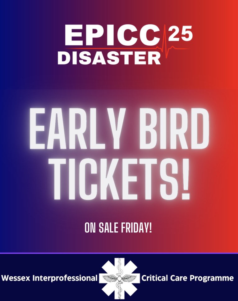 Our discounted early bird tickets for EPICC Disasters 2025 will be going live TOMORROW!
There will be an discount of £10 off, but be quick as they will be this price for one week only.⭐️
Keep an eye out on our socials to get your ticket. Hurry before they are all gone!🔥