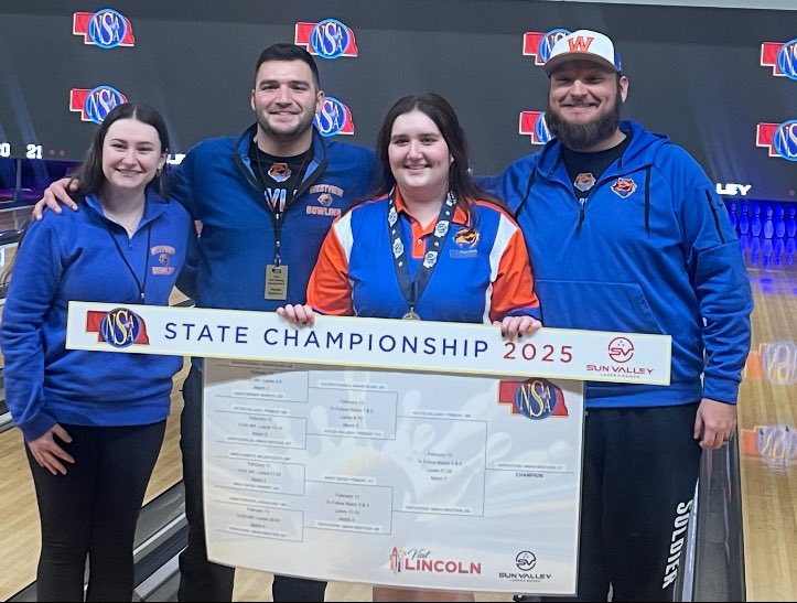 🥇🎳WESTVIEW HAS A STATE CHAMPION!🎳🥇

Congratulations to Westview Senior Taryn Stern for winning the Class A State Bowling Championship and becoming the first state champion in Westview history!!