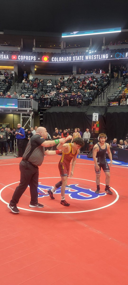 Isaac starts us off with a last second pin @ state