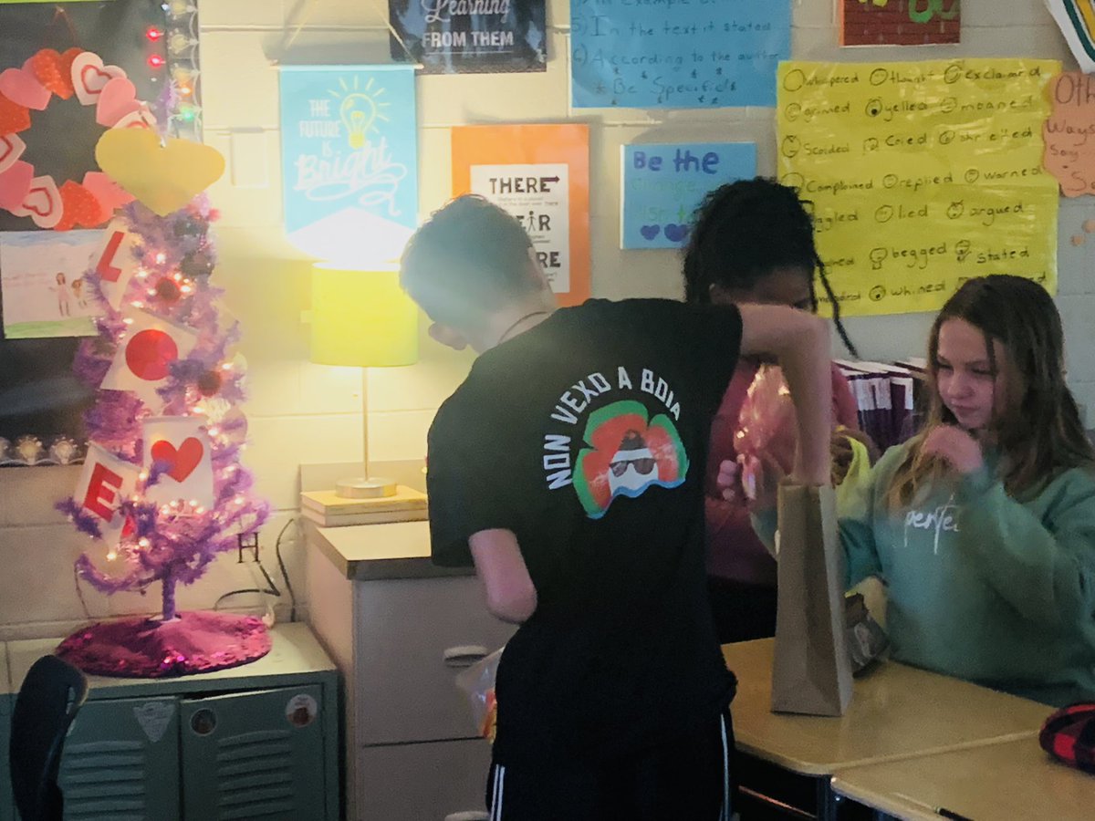 We spread the LOVE to our classmates and the students of Buncombe County Schools in NC today! They have something really special coming their way! 🫶🏻