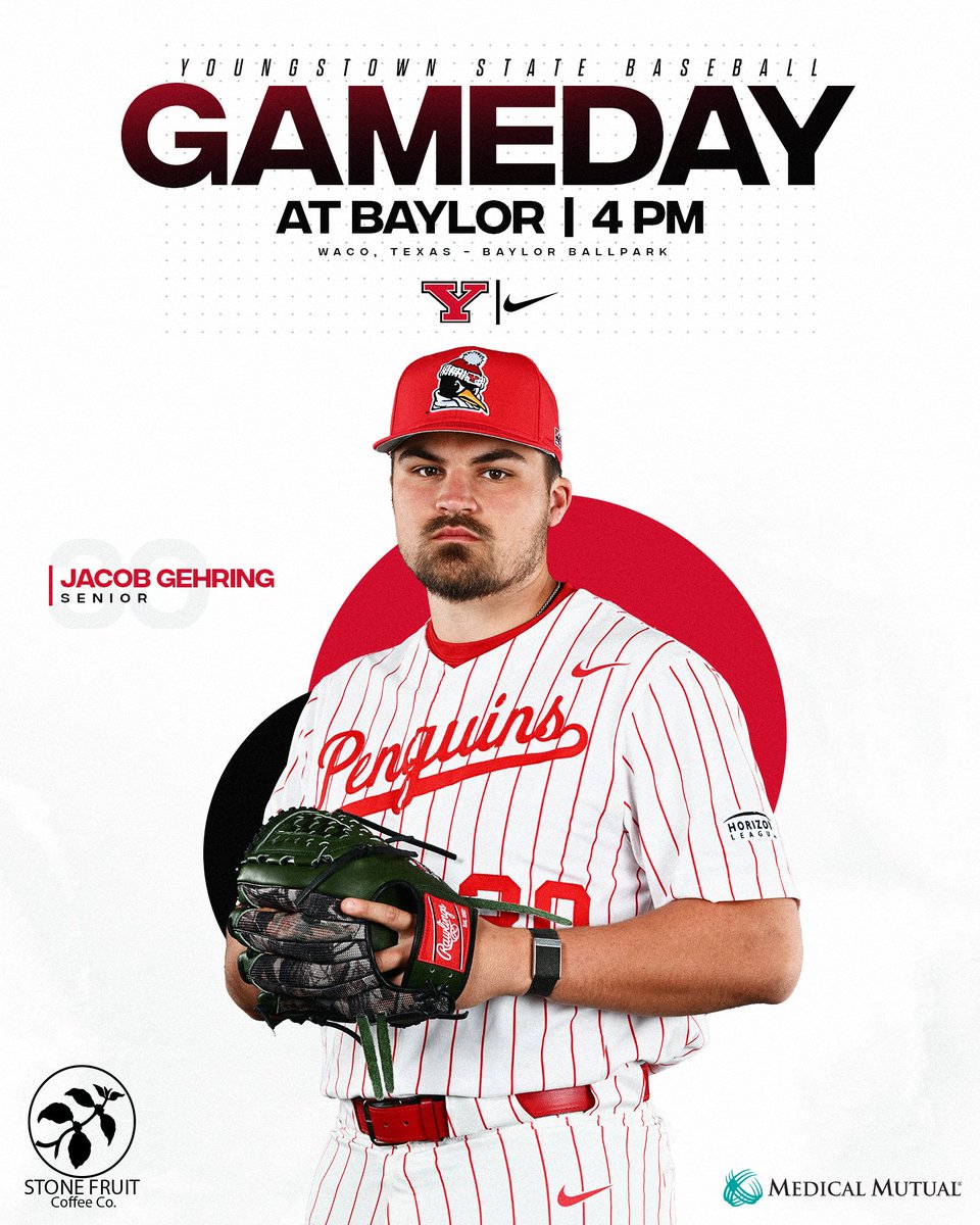 It's finally 𝙂𝘼𝙈𝙀𝘿𝘼𝙔 for the Guins ‼️🐧⚾️

We begin the 2025 season today with the first of three games against the Bears on opening weekend!

⚾️ at Baylor
🏟️ Baylor Ballpark
📍 Waco, Texas
🕓 4 p.m. ET
📺 ESPN+

#GoGuins // #FeedTheRaft