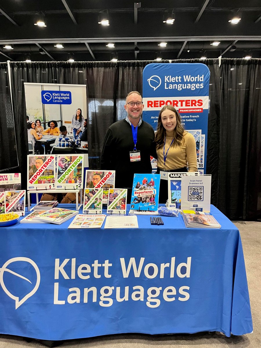 We had a fantastic first day at the Calgary City Teachers' Convention! 🎉 We're looking forward to talking to more teachers tomorrow—stop by to meet Caroline and James and explore our modern language resources!

--

Nous avons passé une première journée fantastique à la