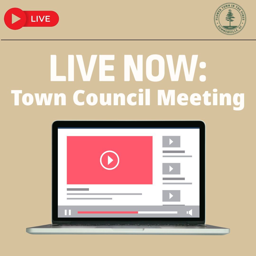 SummervilleSC's tweet image. 🚨 The Town Council Meeting is happening NOW! 

View the agenda packet in our bio and watch the livestream here! 

buff.ly/48w2mgO 

#SummervilleSC #TownCouncilMeeting #WatchLive