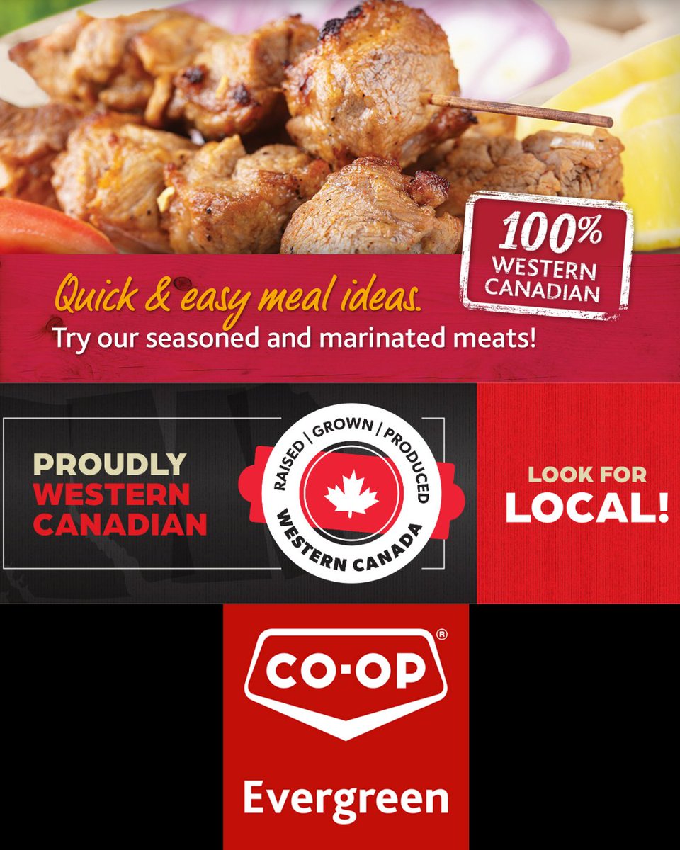evergreen_coop's tweet image. Co-op is proudly Western Canadian,  try our seasoned and marinated meats.  Ask our friendly staff in the meat department to help you choose Canadian products like this one.

#evergreencoop
#westerncanada
#lookforlocal
