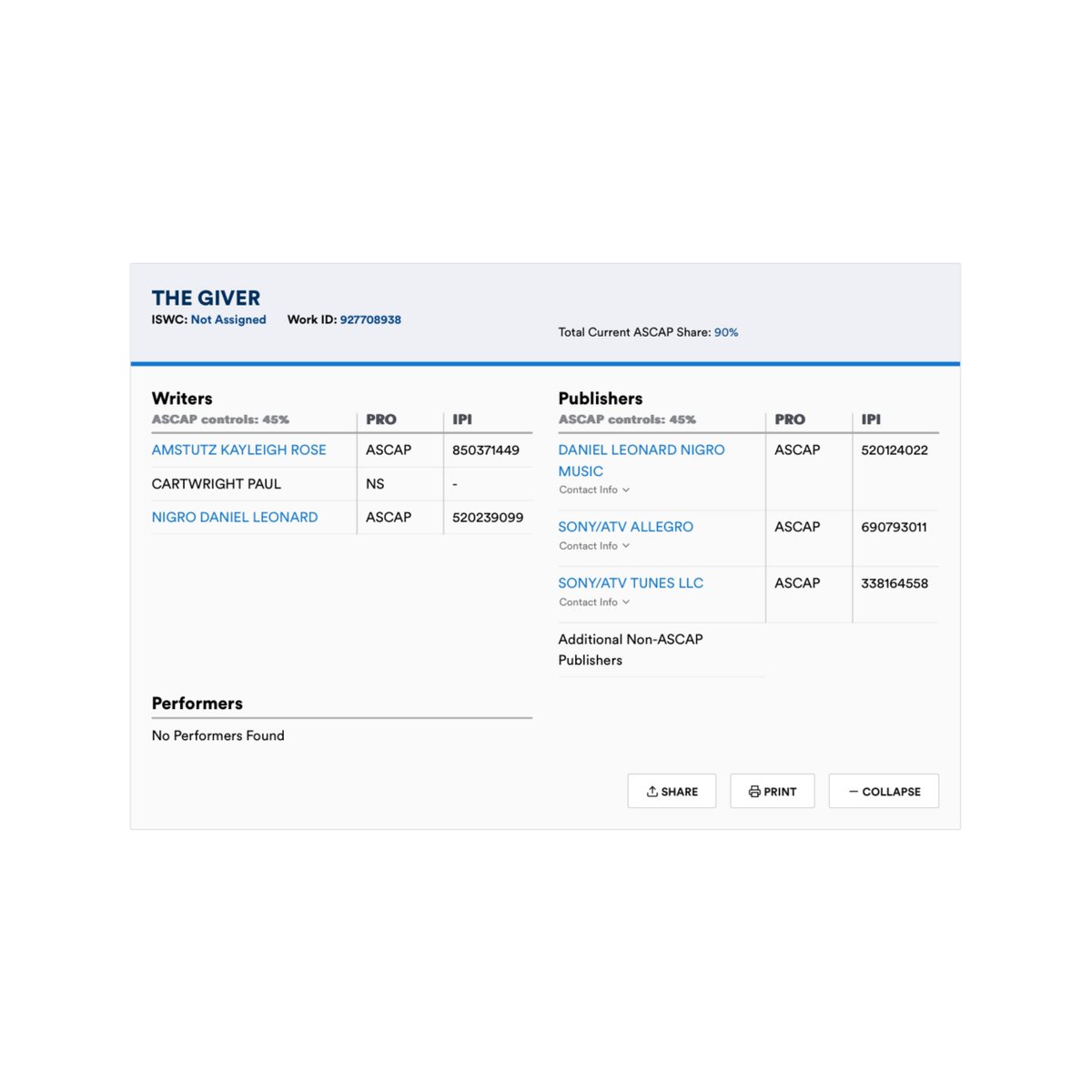 roanfiles's tweet photo. Chappell Roan’s unreleased song ‘The Giver’, which was previously performed on SNL, has been officially ASCAP registered. 

— Roan has already stated that ‘The Giver’ is set to be her next single. She also recently revealed that she is preparing to release the single/music video. https://t.co/OyWhYHHKZM